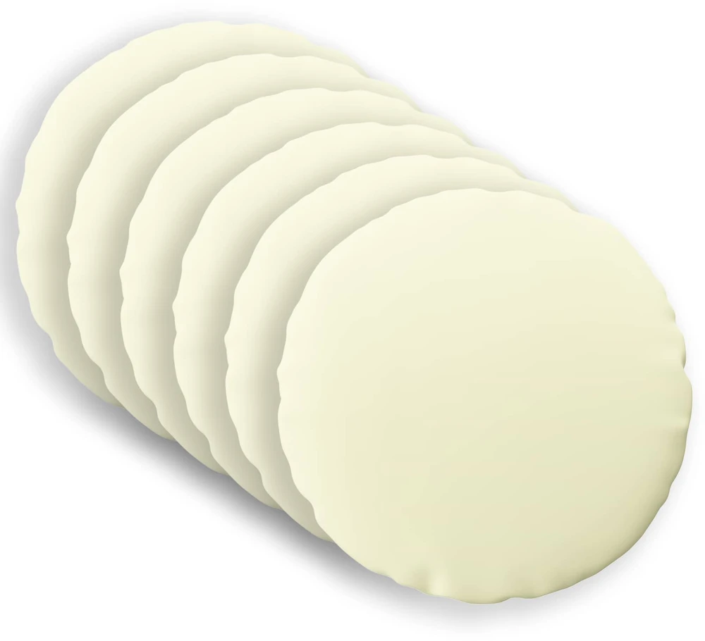 Pagalvėlės užvalkalas 6 pcs HEERLEN Kreminė Ø 60 cm Poliesteris