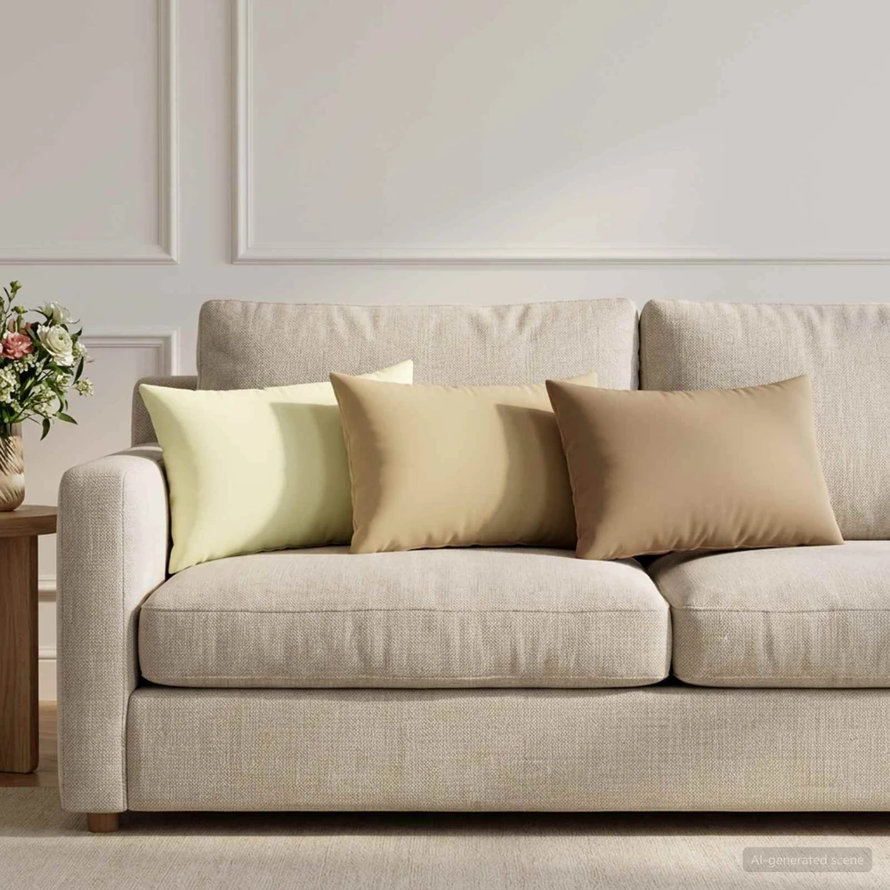 Pagalvėlės užvalkalas 6 pcs HEERLEN Kreminė 40 x 60 cm
