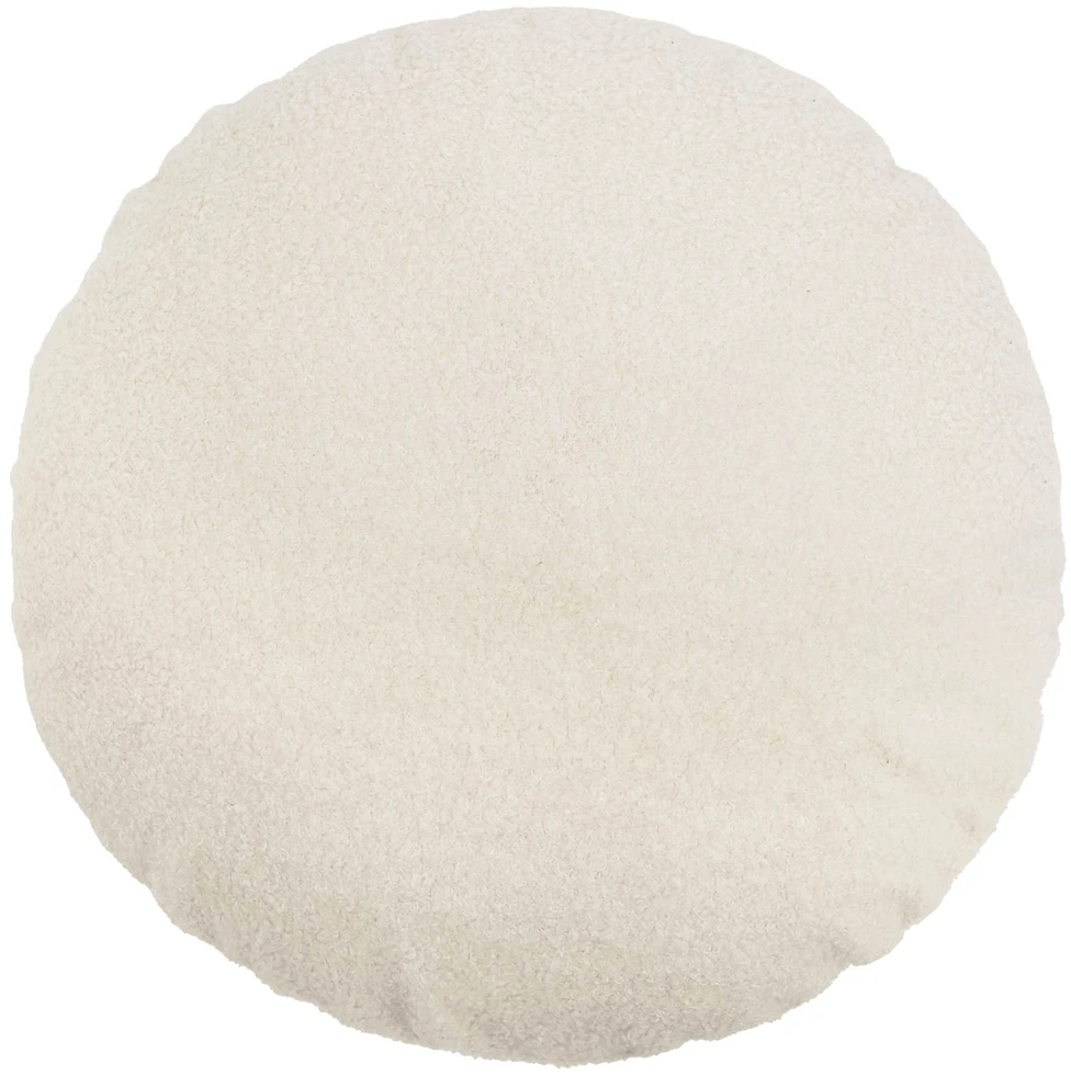 Pagalvėlės užvalkalas 6 pcs HEERLEN Kreminė Ø 60 cm Bouclé