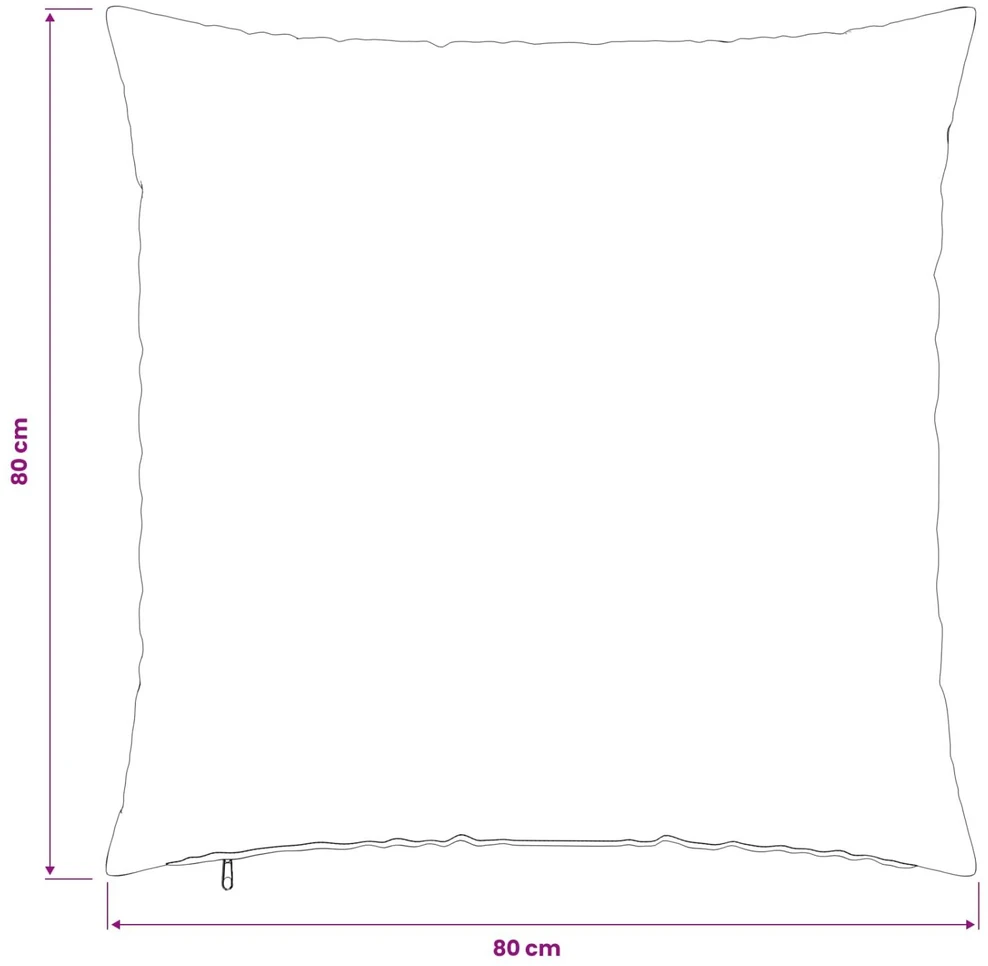Pagalvėlės užvalkalas 6 pcs HEERLEN Kreminė 80 x 80 cm Bouclé