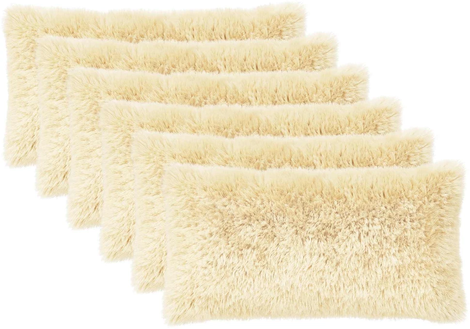 Pagalvėlės užvalkalas 6 pcs HEERLEN Kreminė 40 x 80 cm