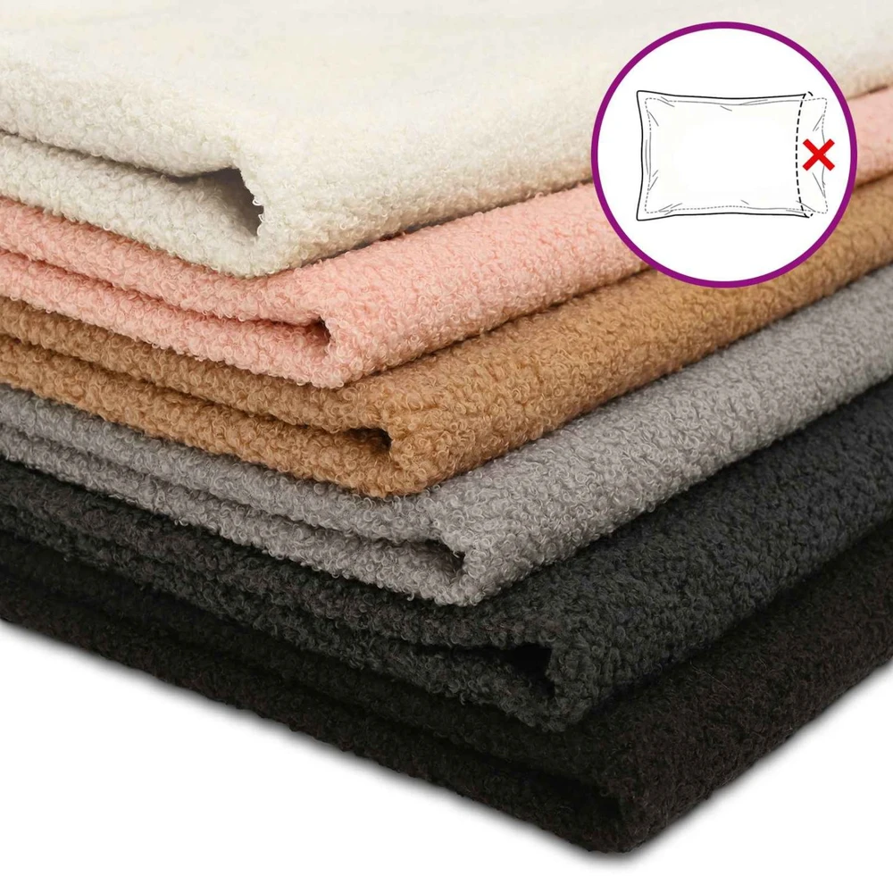 Pagalvėlės užvalkalas 6 pcs HEERLEN Kreminė Ø 30 cm Bouclé