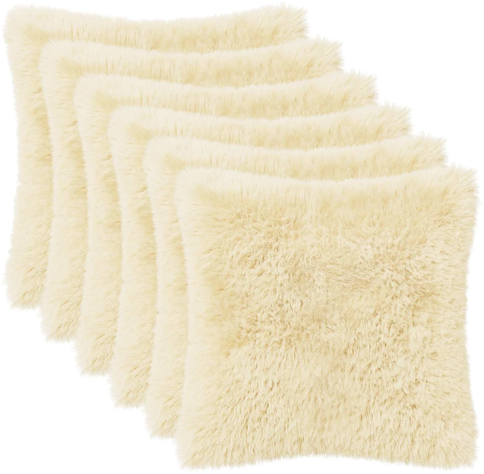 Pagalvėlės užvalkalas 6 pcs HEERLEN Kreminė 35 x 35 cm