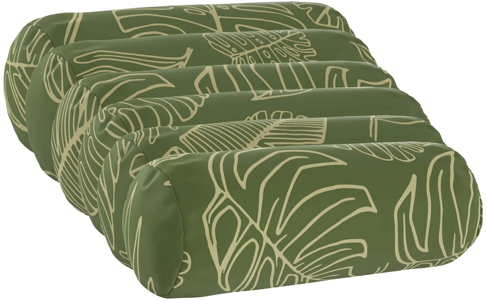 Pagalvėlės užvalkalas 6 pcs HEERLEN Lapų dizainas Ø 15 x 40 cm