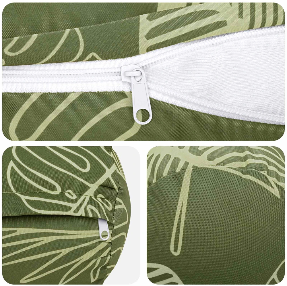 Pagalvėlės užvalkalas 6 pcs HEERLEN Lapų dizainas Ø 15 x 40 cm