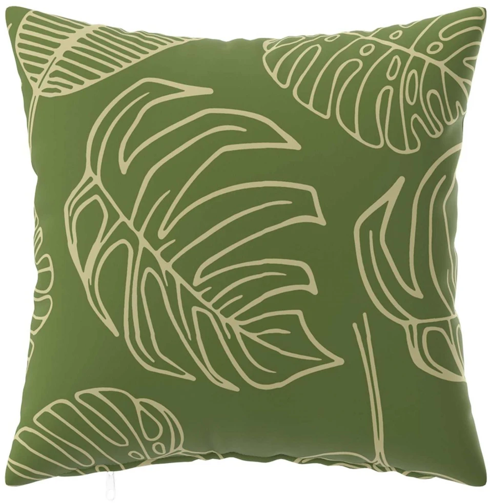 Pagalvėlės užvalkalas 6 pcs HEERLEN Lapų dizainas 45 x 45 cm