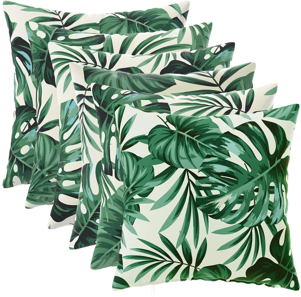 Pagalvėlės užvalkalas 6 pcs HEERLEN Lapų raštas 30 x 30 cm