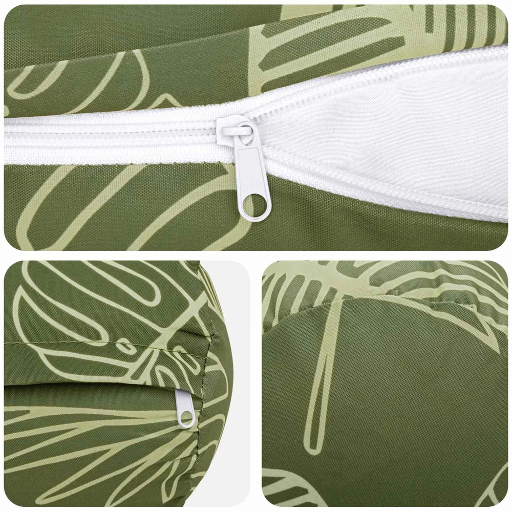 Pagalvėlės užvalkalas 6 pcs HEERLEN Lapų dizainas Ø 15 x 40 cm