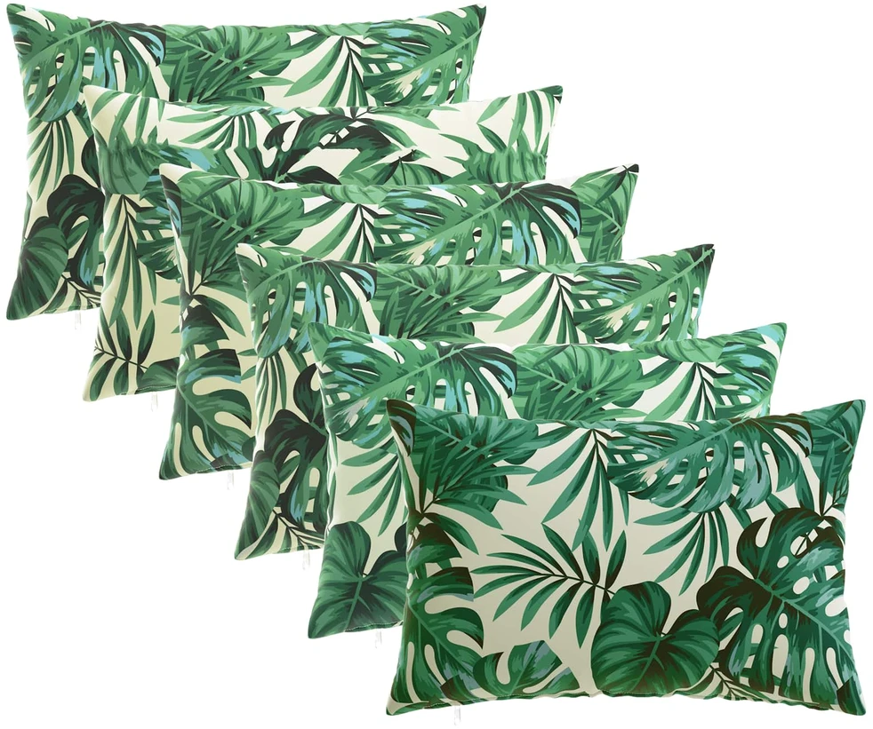 Pagalvėlės užvalkalas 6 pcs HEERLEN Lapų raštas 30 x 50 cm