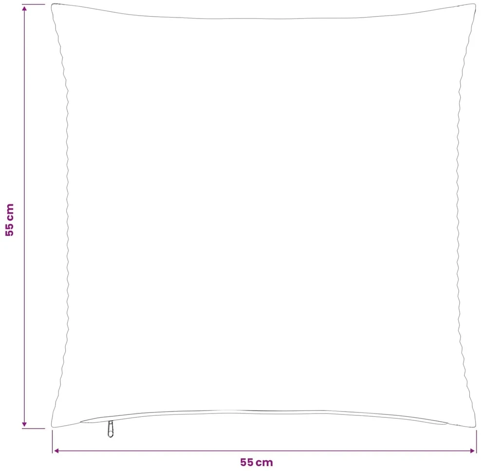 Pagalvėlės užvalkalas 6 pcs HEERLEN Mėlyna 55 x 55 cm mančester