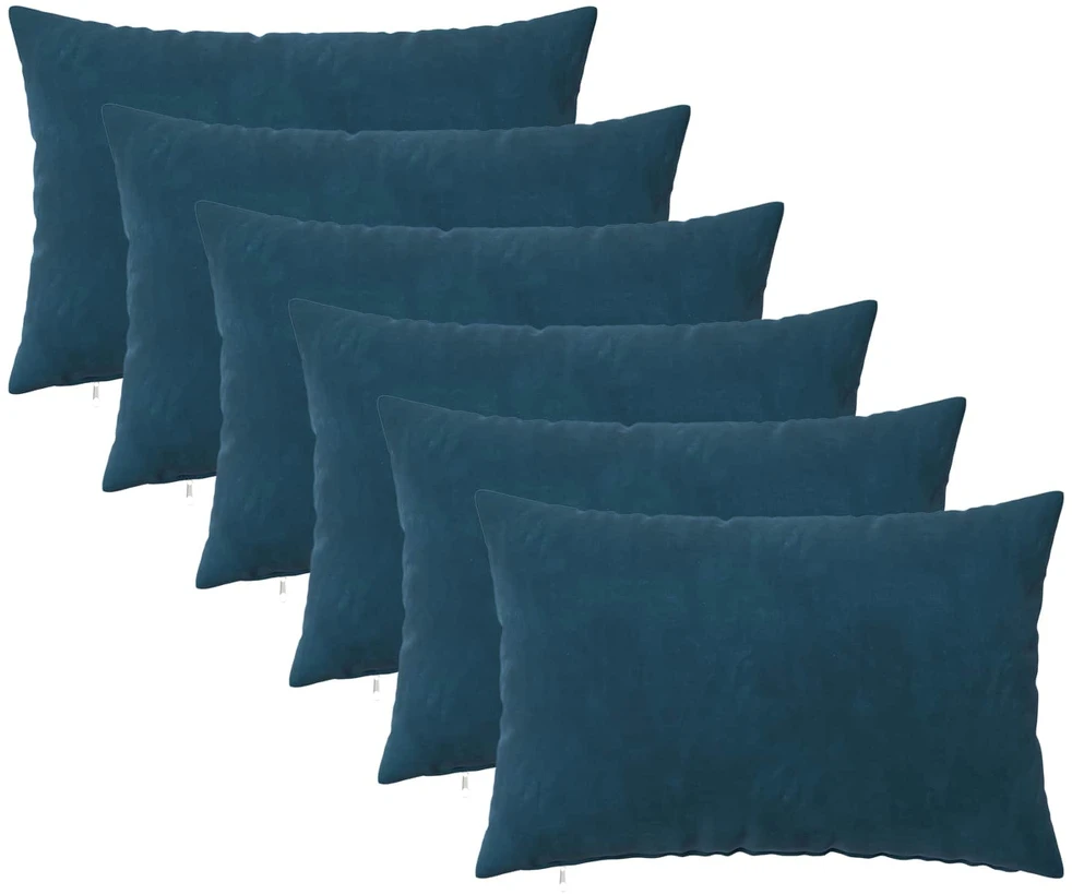 Pagalvėlės užvalkalas 6 pcs HEERLEN Mėlyna 30 x 50 cm Aksomas