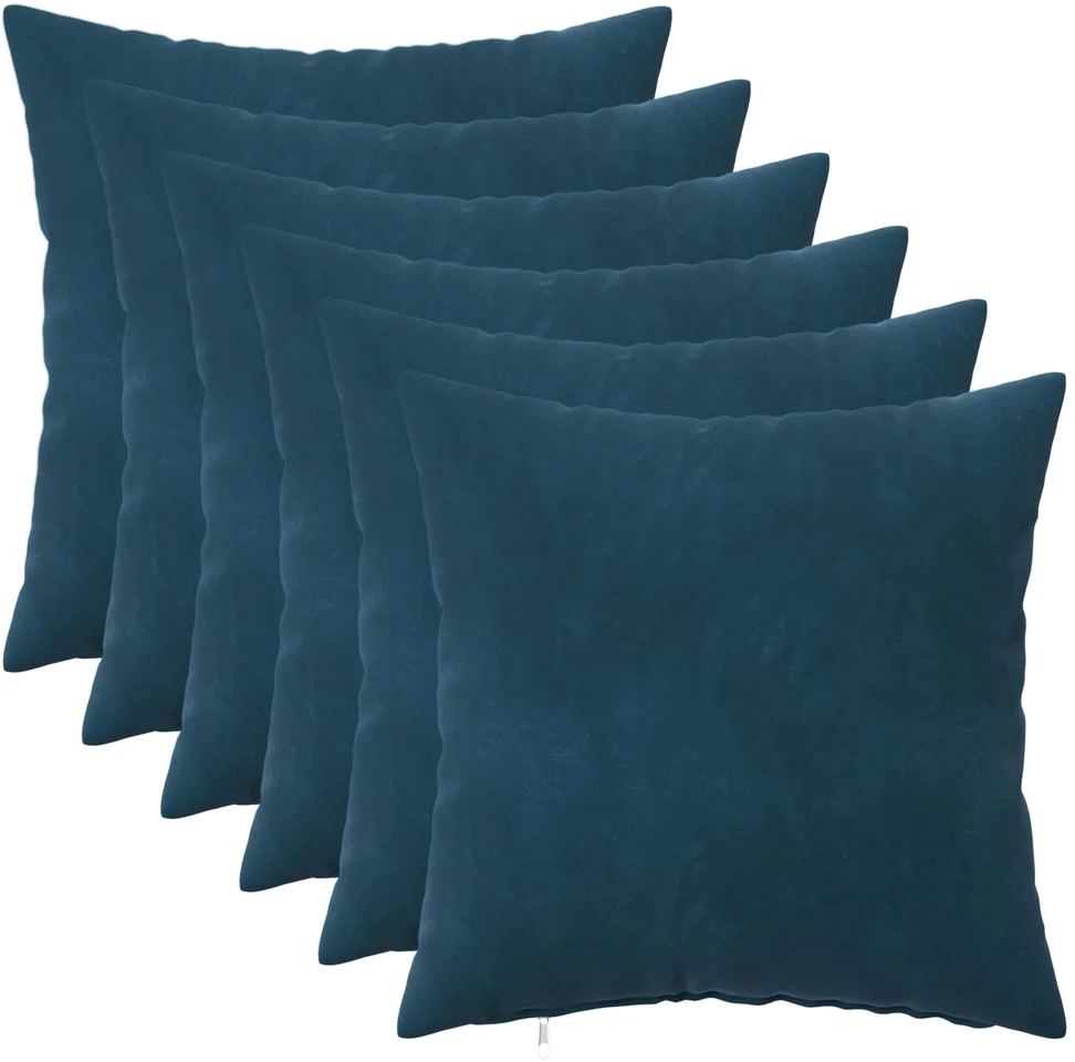 Pagalvėlės užvalkalas 6 pcs HEERLEN Mėlyna 30 x 30 cm Aksomas