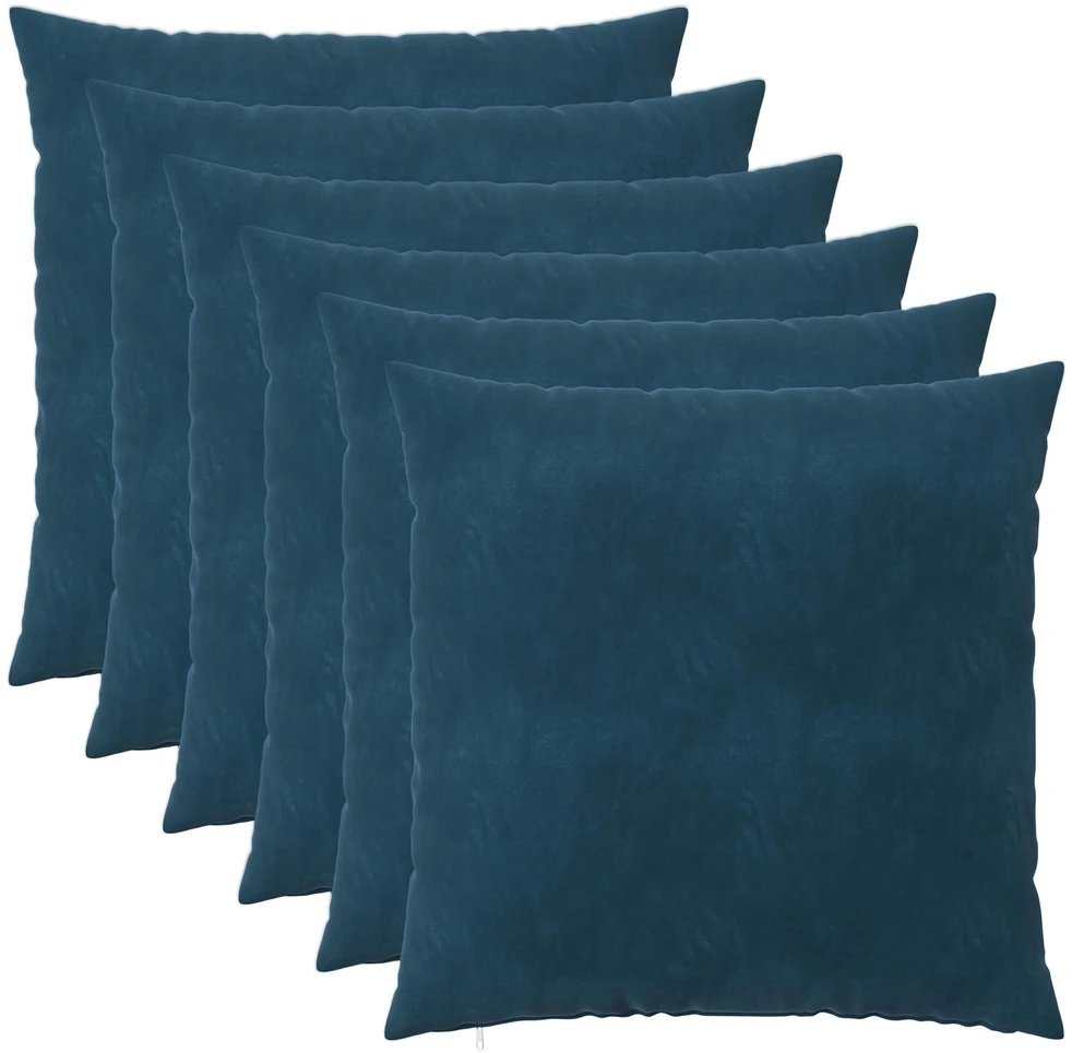 Pagalvėlės užvalkalas 6 pcs HEERLEN Mėlyna 65 x 65 cm Aksomas