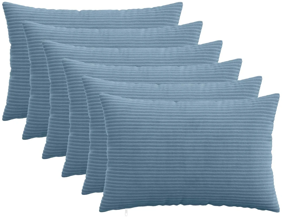 Pagalvėlės užvalkalas 6 pcs HEERLEN Mėlyna 50 x 70 cm mančester