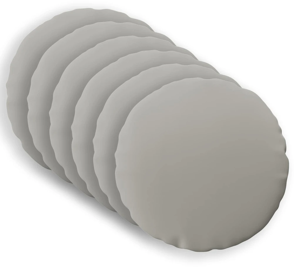 Pagalvėlės užvalkalas 6 pcs HEERLEN Pilka Ø 60 cm Poliesteris