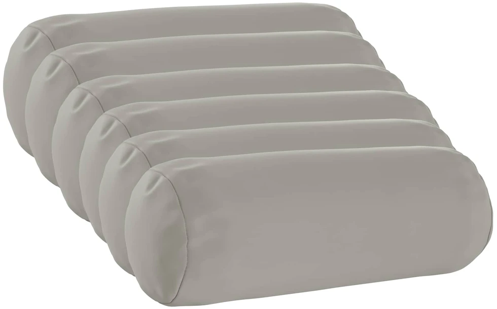 Pagalvėlės užvalkalas 6 pcs HEERLEN Pilka Ø 15 x 40 cm