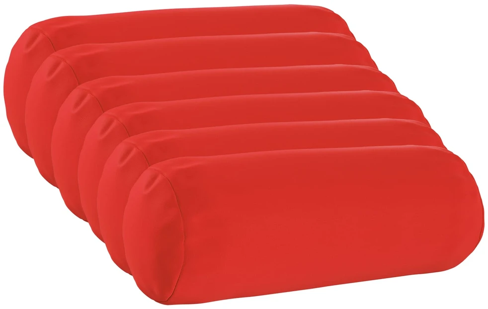 Pagalvėlės užvalkalas 6 pcs HEERLEN Raudona Ø 15 x 40 cm