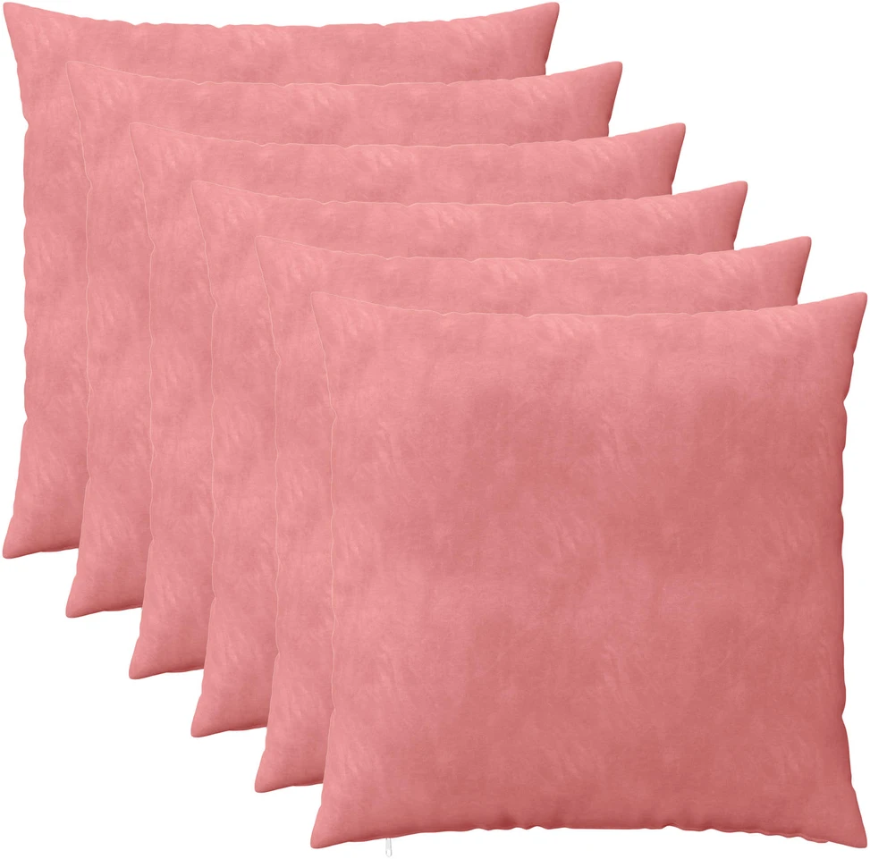 Pagalvėlės užvalkalas 6 pcs HEERLEN Rožinė 65 x 65 cm Aksomas