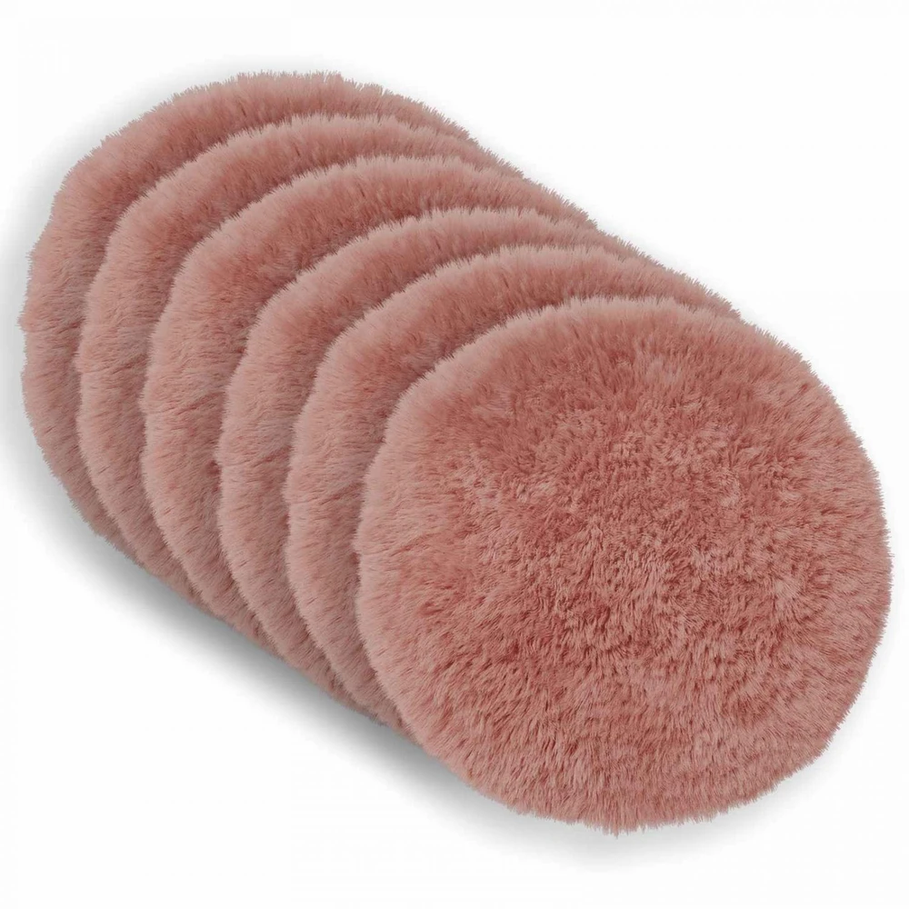 Pagalvėlės užvalkalas 6 pcs HEERLEN Rožinė Ø 30 cm PV pūkinis