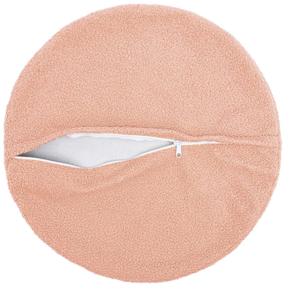 Pagalvėlės užvalkalas 6 pcs HEERLEN Rožinė Ø 60 cm Bouclé
