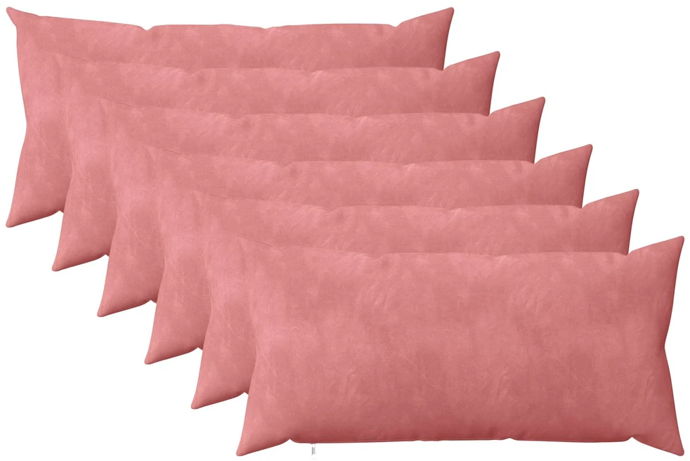 Pagalvėlės užvalkalas 6 pcs HEERLEN Rožinė 40 x 80 cm Aksomas