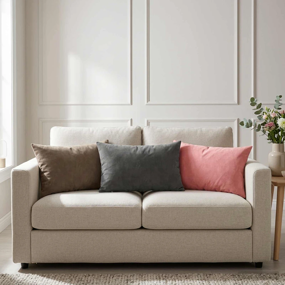 Pagalvėlės užvalkalas 6 pcs HEERLEN Rožinė 40 x 60 cm Aksomas