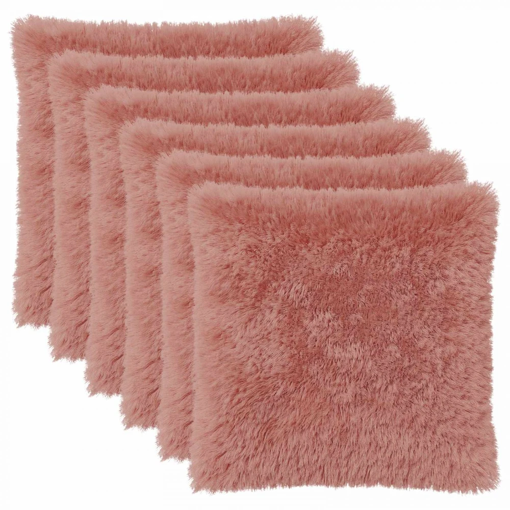 Pagalvėlės užvalkalas 6 pcs HEERLEN Rožinė 80 x 80 cm