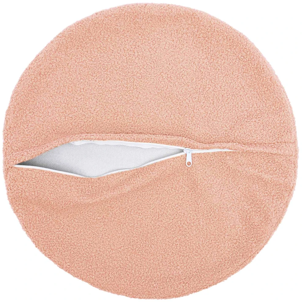 Pagalvėlės užvalkalas 6 pcs HEERLEN Rožinė Ø 60 cm Bouclé