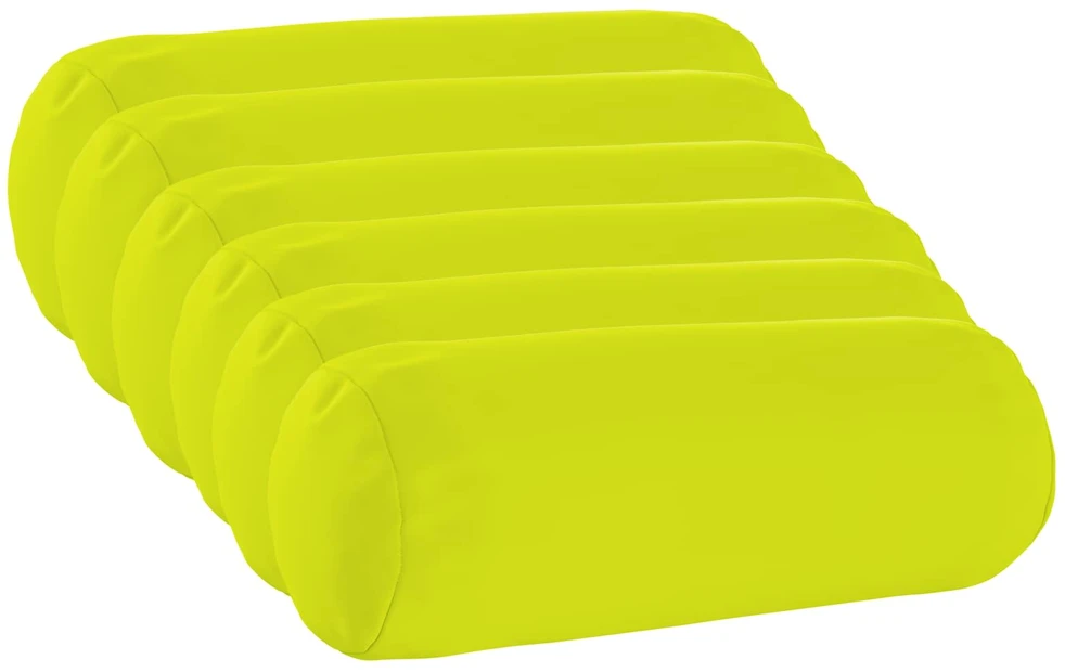 Pagalvėlės užvalkalas 6 pcs HEERLEN Ryškiai žalia Ø 15 x 40 cm