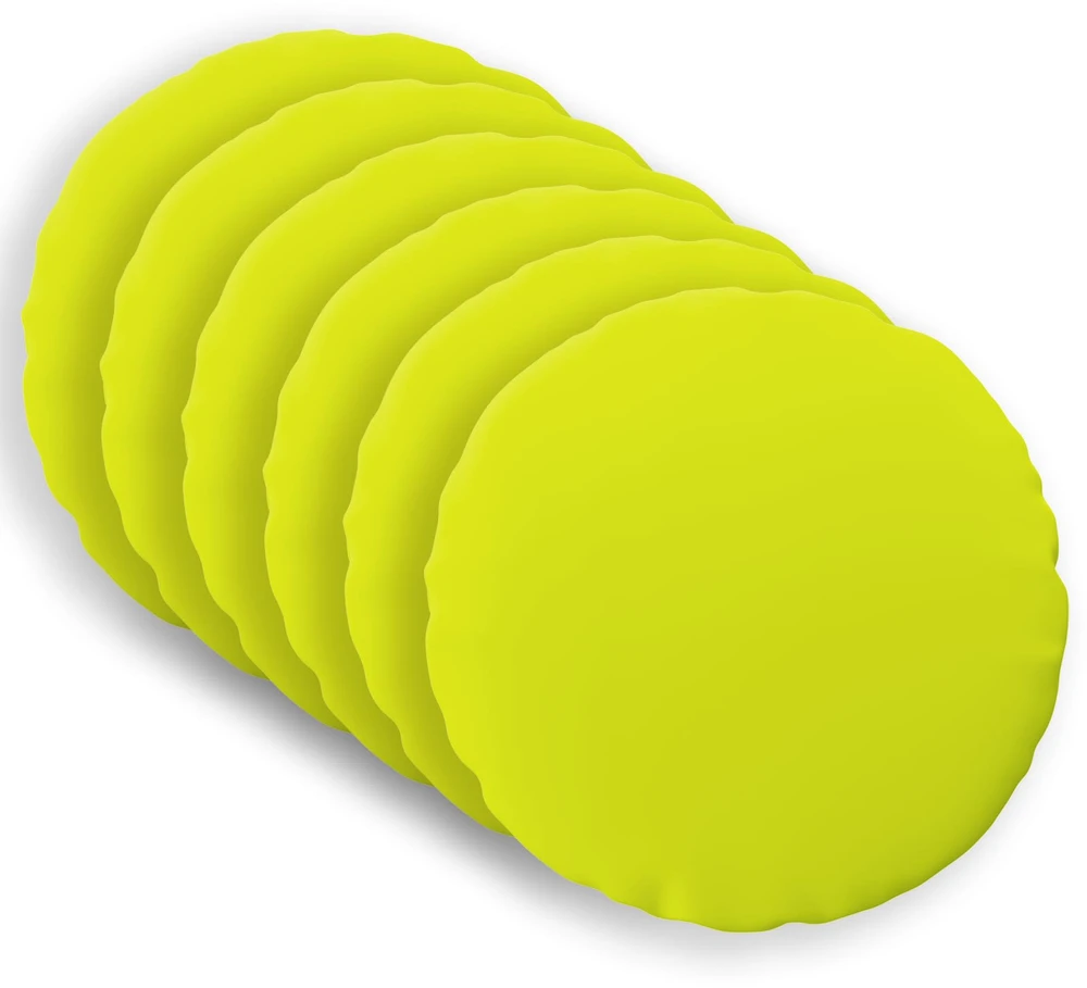 Pagalvėlės užvalkalas 6 pcs HEERLEN Ryškiai žalia Ø 60 cm
