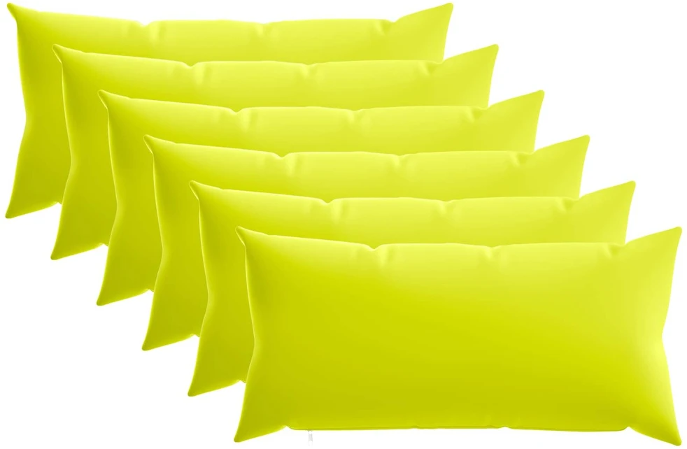 Pagalvėlės užvalkalas 6 pcs HEERLEN Ryškiai žalia 40 x 80 cm