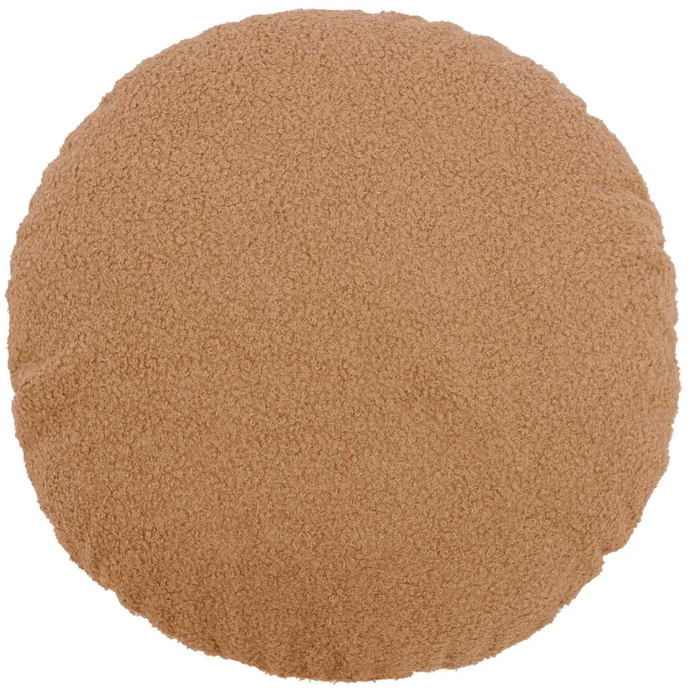Pagalvėlės užvalkalas 6 pcs HEERLEN Smėlio Ø 30 cm Bouclé