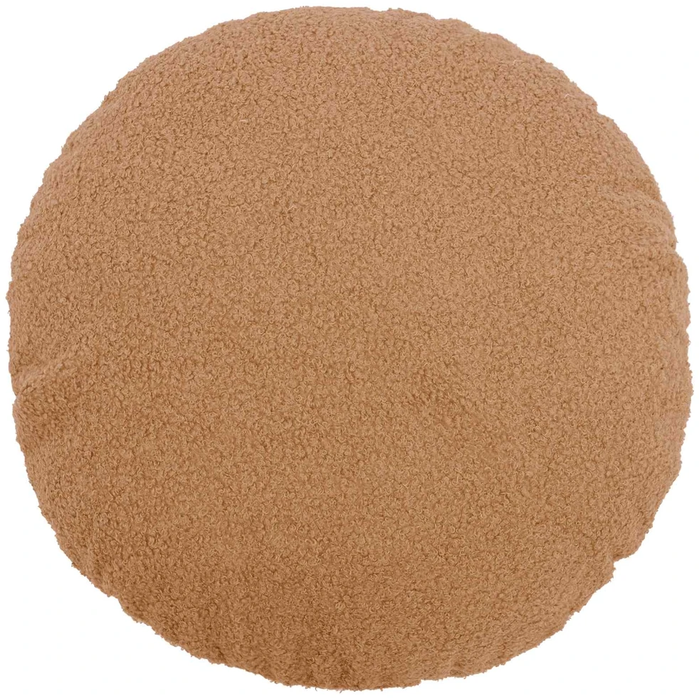 Pagalvėlės užvalkalas 6 pcs HEERLEN Smėlio Ø 30 cm Bouclé
