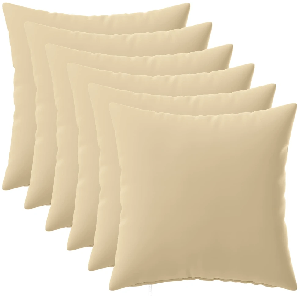 Pagalvėlės užvalkalas 6 pcs HEERLEN Smėlio 40 x 40 cm