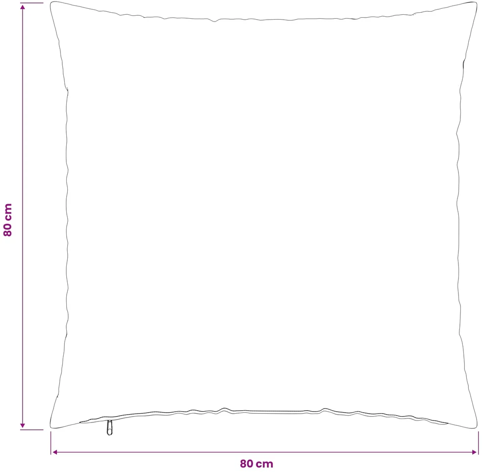 Pagalvėlės užvalkalas 6 pcs HEERLEN Smėlio 80 x 80 cm Bouclé
