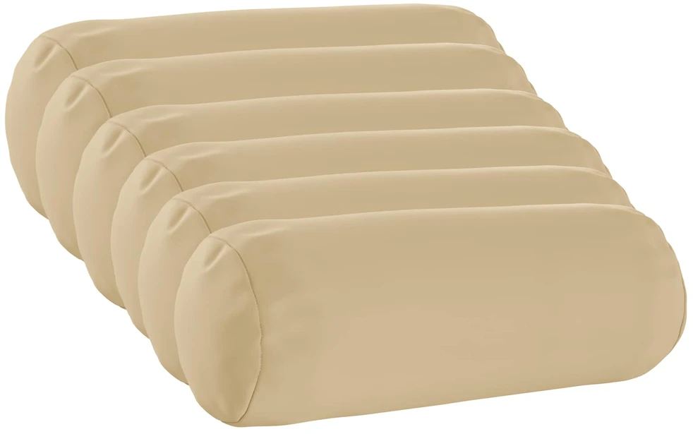 Pagalvėlės užvalkalas 6 pcs HEERLEN Smėlio Ø 15 x 40 cm