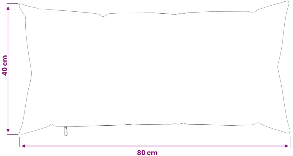 Pagalvėlės užvalkalas 6 pcs HEERLEN Šviesiai pilka 40 x 80 cm