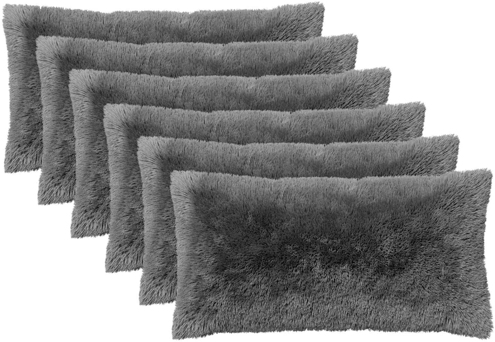 Pagalvėlės užvalkalas 6 pcs HEERLEN Šviesiai pilka 40 x 70 cm