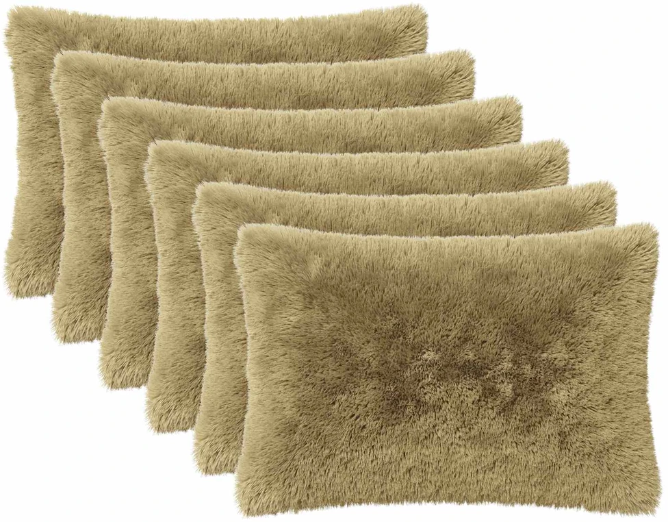 Pagalvėlės užvalkalas 6 pcs HEERLEN Šviesiai žalia 50 x 80 cm