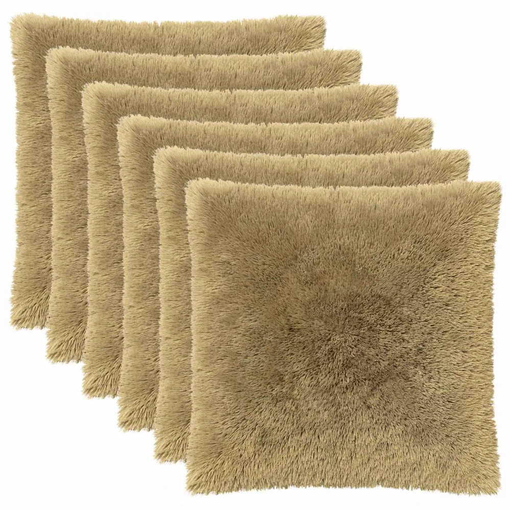 Pagalvėlės užvalkalas 6 pcs HEERLEN Šviesiai žalia 55 x 55 cm