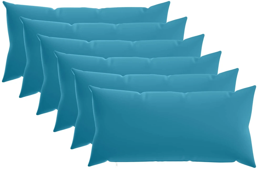 Pagalvėlės užvalkalas 6 pcs HEERLEN Šviesiai mėlyna 40 x 80 cm