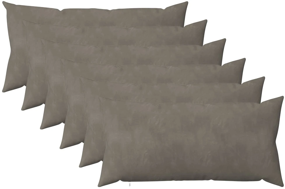 Pagalvėlės užvalkalas 6 pcs HEERLEN Šviesiai pilka 40 x 70 cm