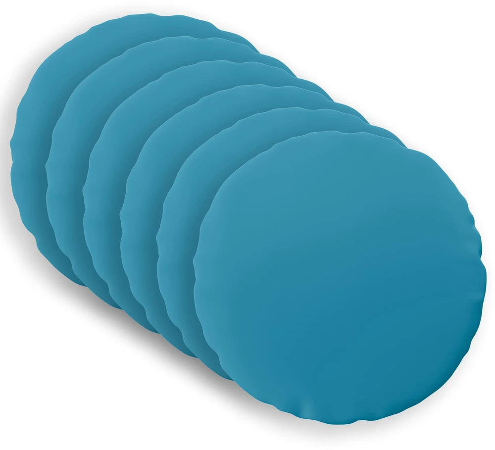 Pagalvėlės užvalkalas 6 pcs HEERLEN Šviesiai mėlyna Ø 30 cm