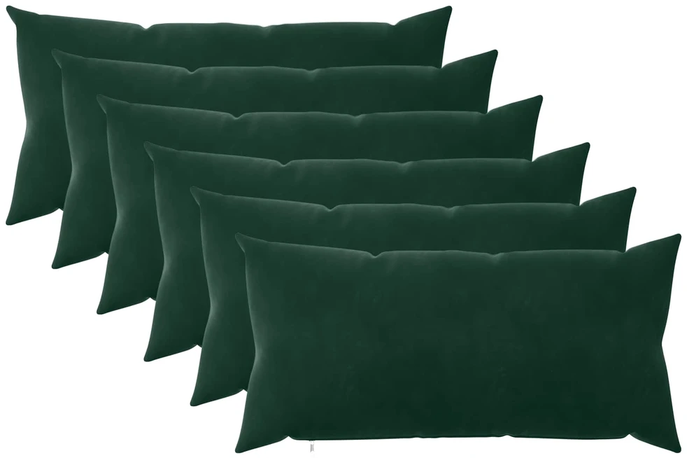 Pagalvėlės užvalkalas 6 pcs HEERLEN Tamsiai žalia 40 x 70 cm
