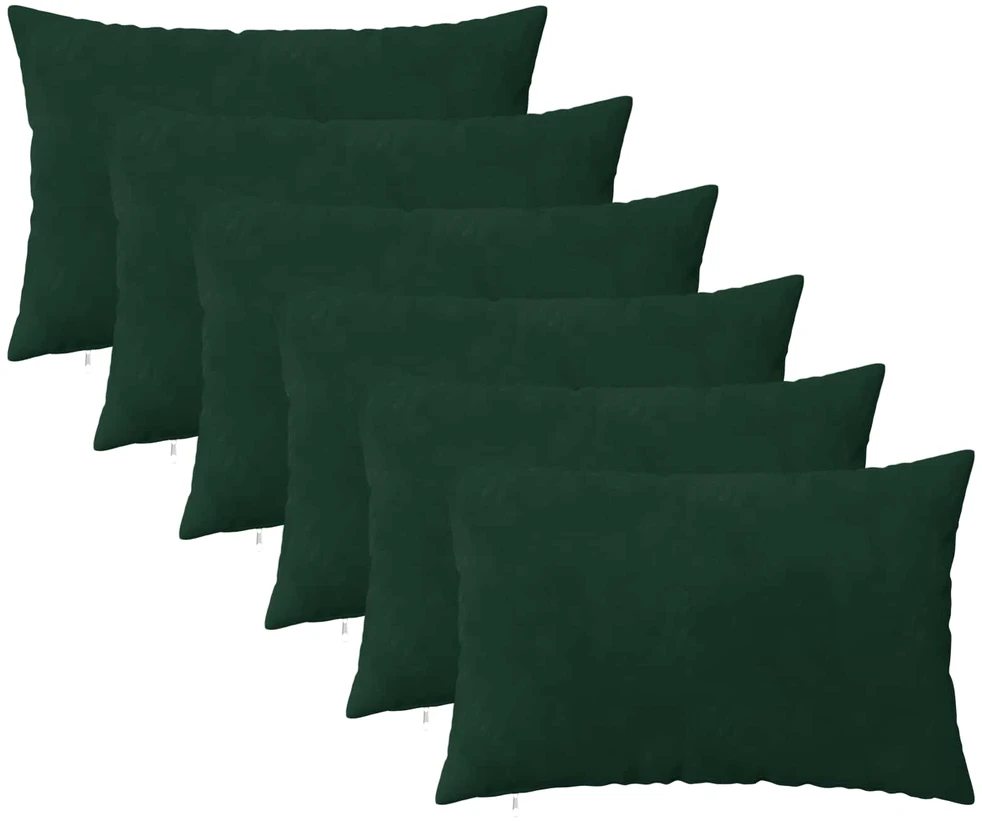 Pagalvėlės užvalkalas 6 pcs HEERLEN Tamsiai žalia 50 x 75 cm