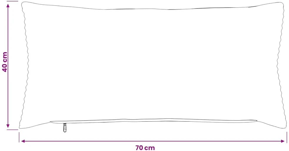 Pagalvėlės užvalkalas 6 pcs HEERLEN Tamsiai pilka 40 x 70 cm