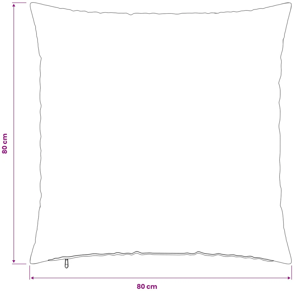 Pagalvėlės užvalkalas 6 pcs HEERLEN Tamsiai žalia 80 x 80 cm