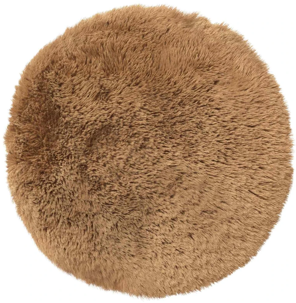 Pagalvėlės užvalkalas 6 pcs HEERLEN Taupe Ø 60 cm PV pūkinis