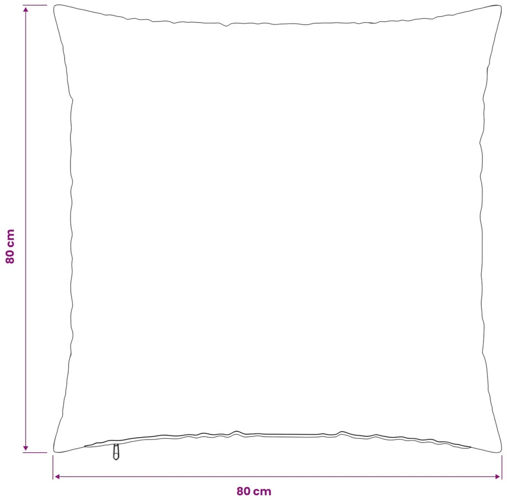 Pagalvėlės užvalkalas 6 pcs HEERLEN Taupe 80 x 80 cm PV pūkinis
