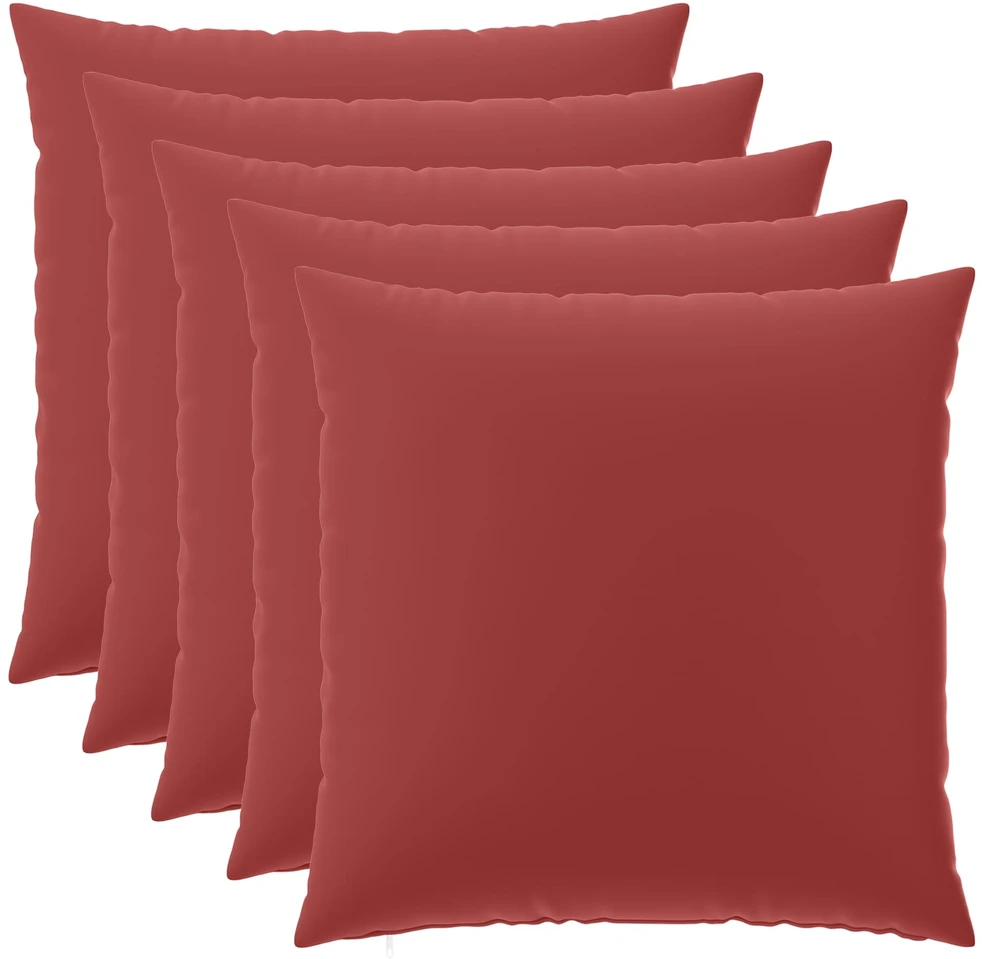 Pagalvėlės užvalkalas 6 pcs HEERLEN Vyno raudona 60 x 60 cm